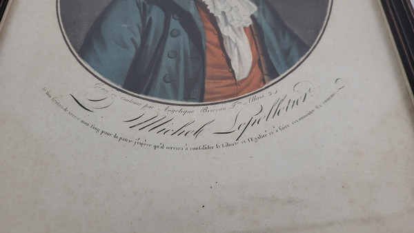 Print Engraving Michel Lepelletier / Briceau Allais