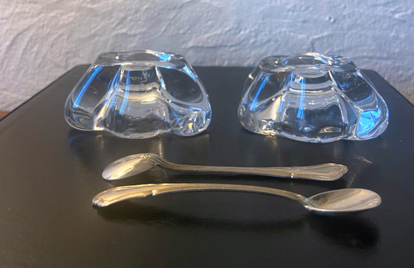 Pair of DAUM salt cellars