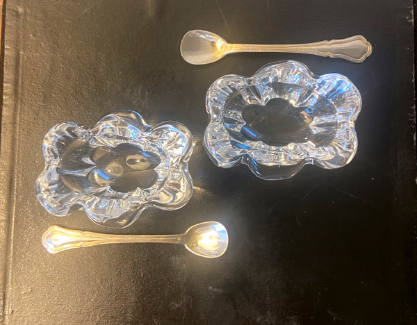 Pair of DAUM salt cellars