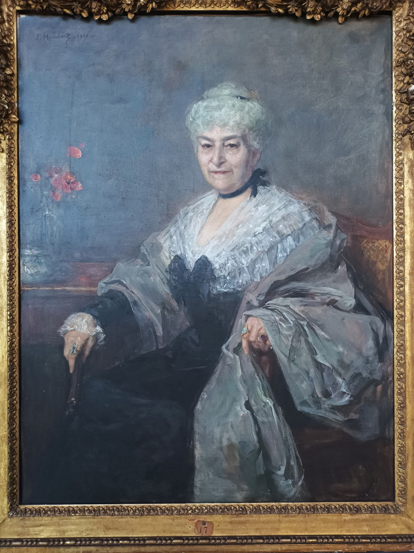Ferdinand Humbert (1842-1934) Gemälde Öl auf Leinwand Porträt 1911
