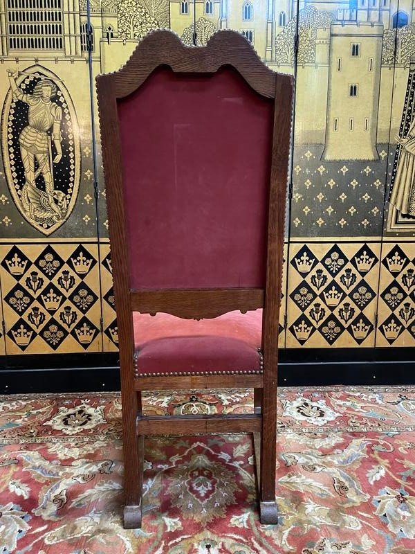 Set of 6 Renaissance - Louis XIII chairs in oak