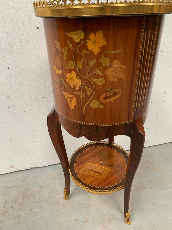 Table a encas de style Transition en marqueterie XX siècle