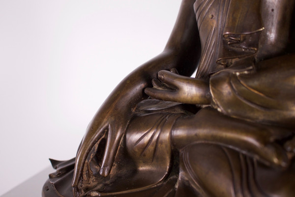 Burmese bronze Buddha, Mandalay period.