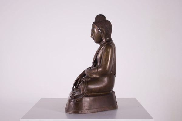 Burmese bronze Buddha, Mandalay period.