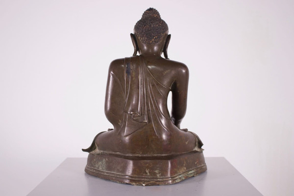 Burmese bronze Buddha, Mandalay period.