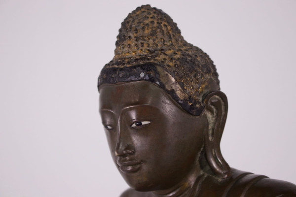Burmese bronze Buddha, Mandalay period.