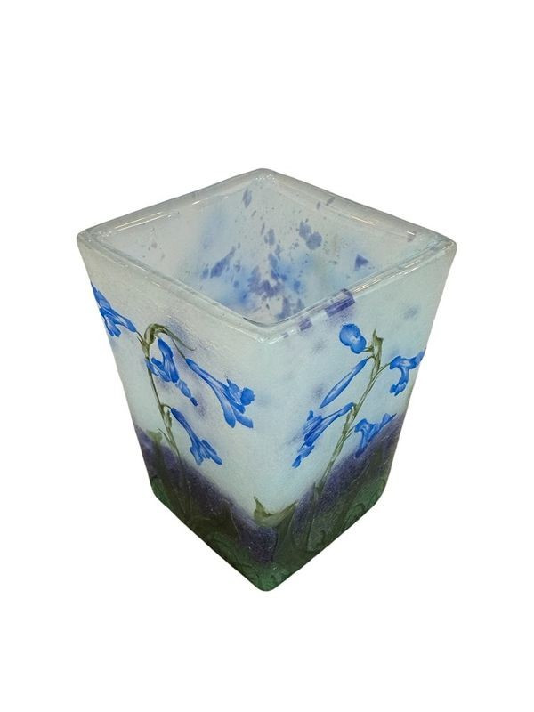 Daum Nancy Vase "With Gentians"