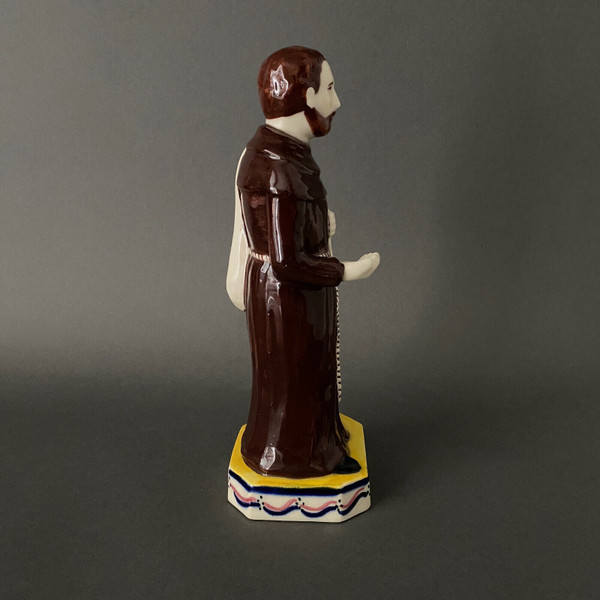 Saint Jean Discalceat Henriot Quimper 20th century earthenware subject