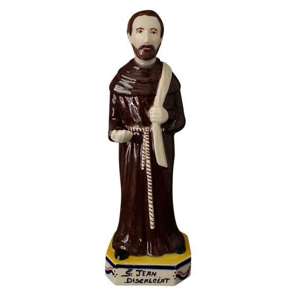 Saint Jean Discalceat Henriot Quimper 20th century earthenware subject