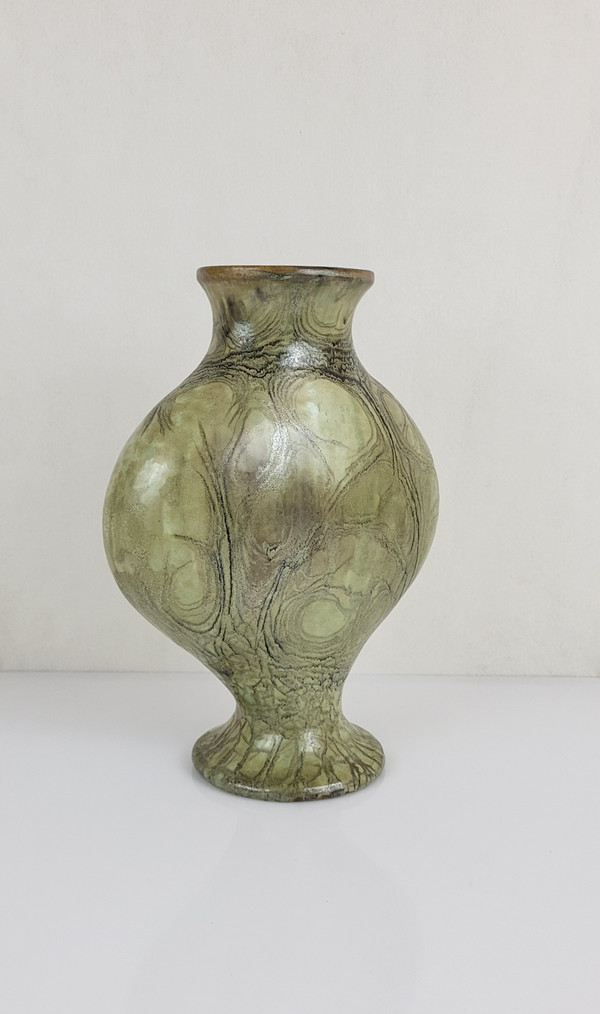 Vase en Grès par Anne Marie Sybesma De Bay Alias Miep