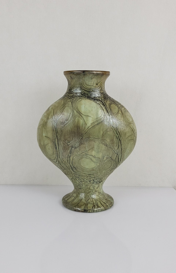 Vase en Grès par Anne Marie Sybesma De Bay Alias Miep