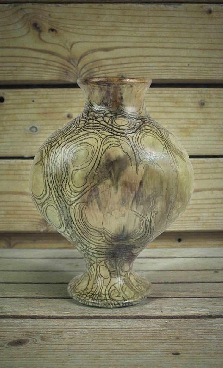 Vase en Grès par Anne Marie Sybesma De Bay Alias Miep