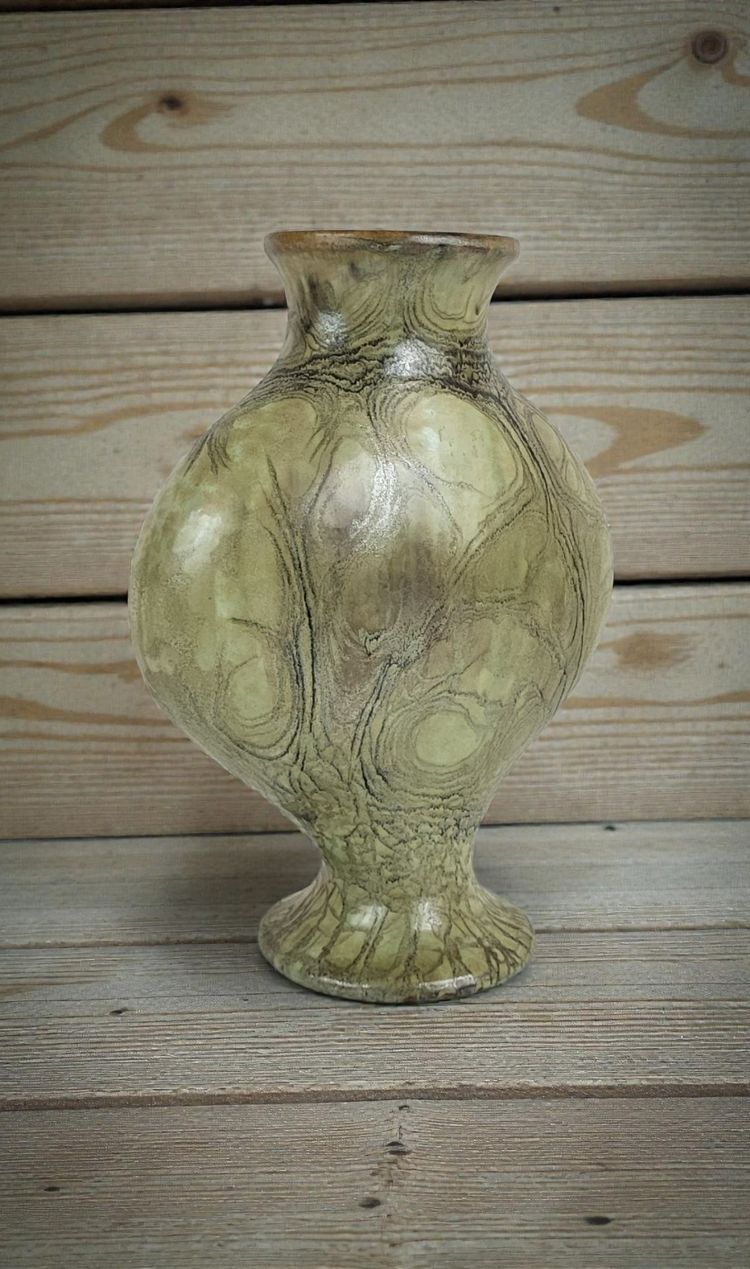Vase en Grès par Anne Marie Sybesma De Bay Alias Miep