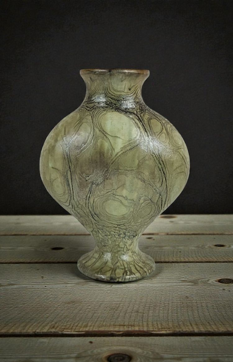 Vase en Grès par Anne Marie Sybesma De Bay Alias Miep