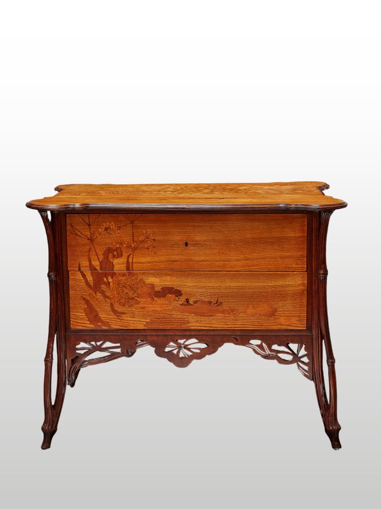 ÉMILE GALLÉ, COMMODE LA BERCE DES PRÈS, Art Nouveau