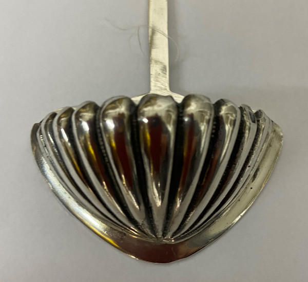 18th century solid silver holy water font