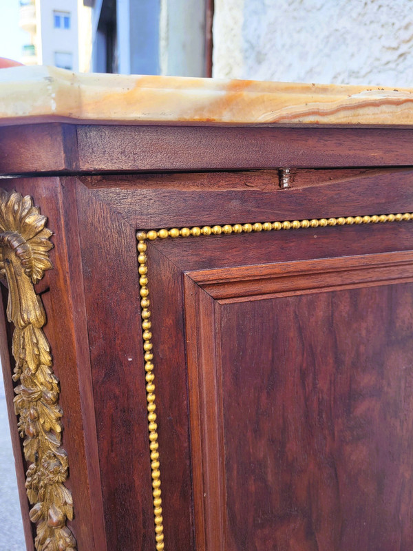Krieger, Commode En Acajou Estampillée, XIXème Siècle
