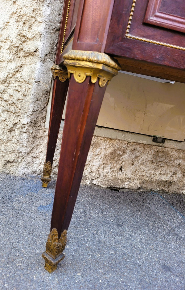 Krieger, Commode En Acajou Estampillée, XIXème Siècle