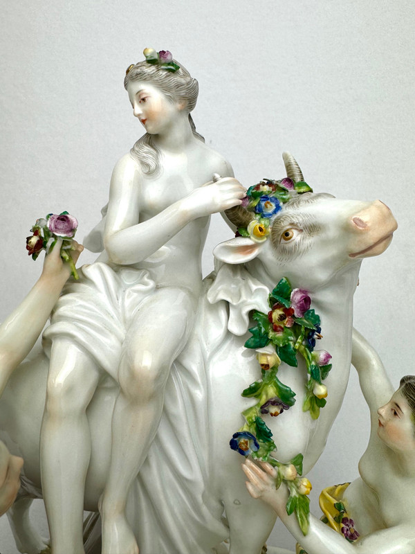 Meissen - Grupe en porcelaine Le enlèvement d'Europe