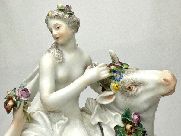 Meissen - Grupe en porcelaine Le enlèvement d'Europe