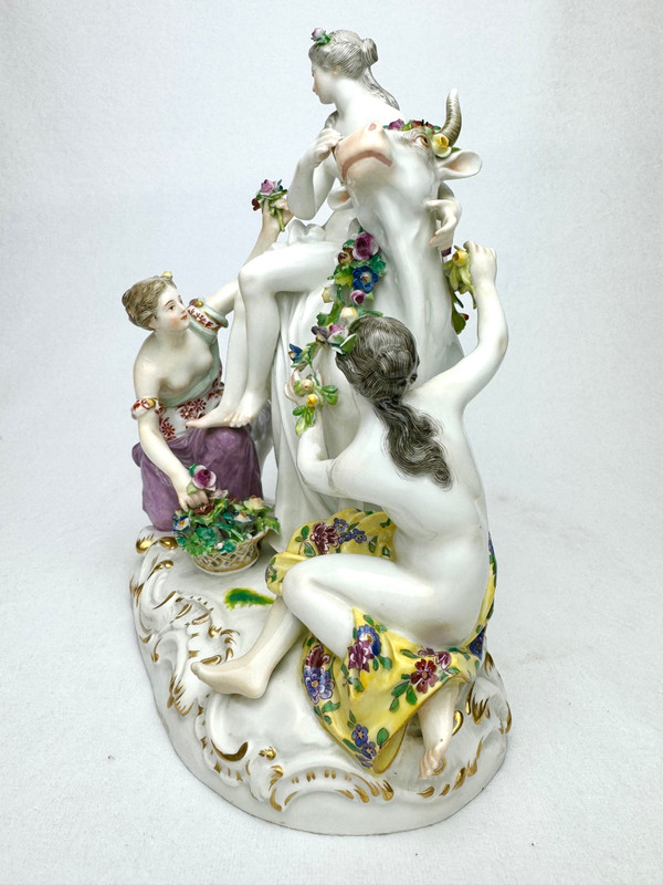 Meissen - Grupe en porcelaine Le enlèvement d'Europe