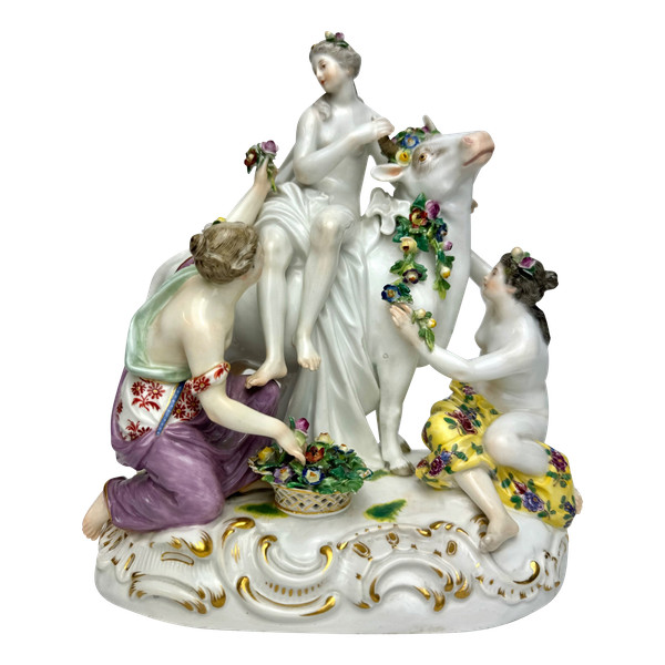 Meissen - Grupe en porcelaine Le enlèvement d'Europe