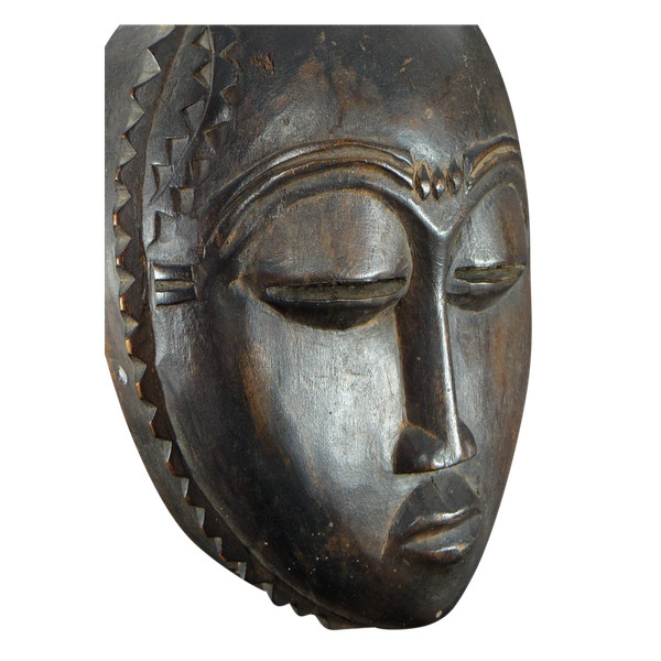 Côte d'Ivoire, Peuple Yaouré, Vers 1950, Masque De Danse Anthropomorphe Société "dyé" .