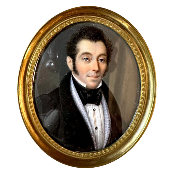 Miniature d'Alexandre Jean Noël, XIXème