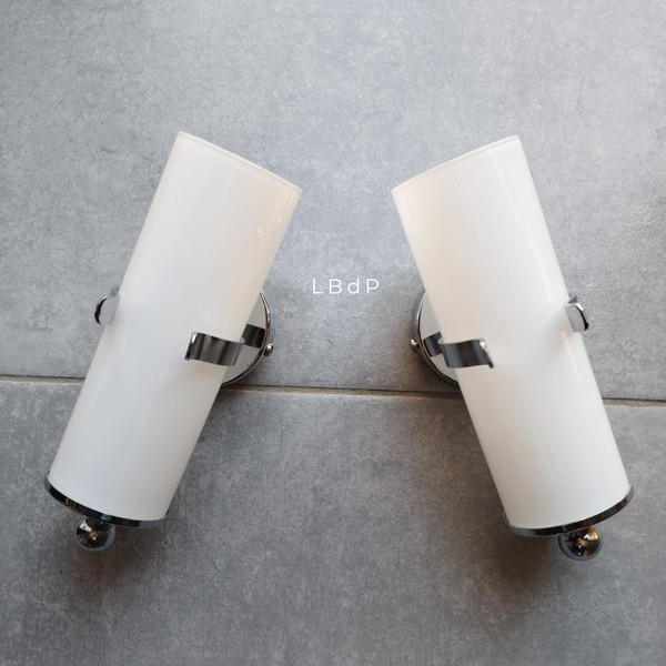 Pair of Spage-Age wall lights from 1970'