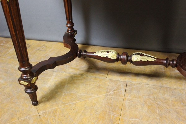 Table De Milieu Napoléon III En Marqueterie Vers 1880