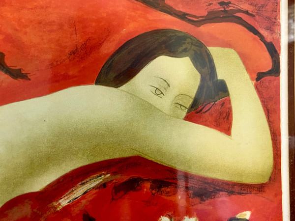 "Feu et Flammes" Litografia di Alain Bonnefoit.