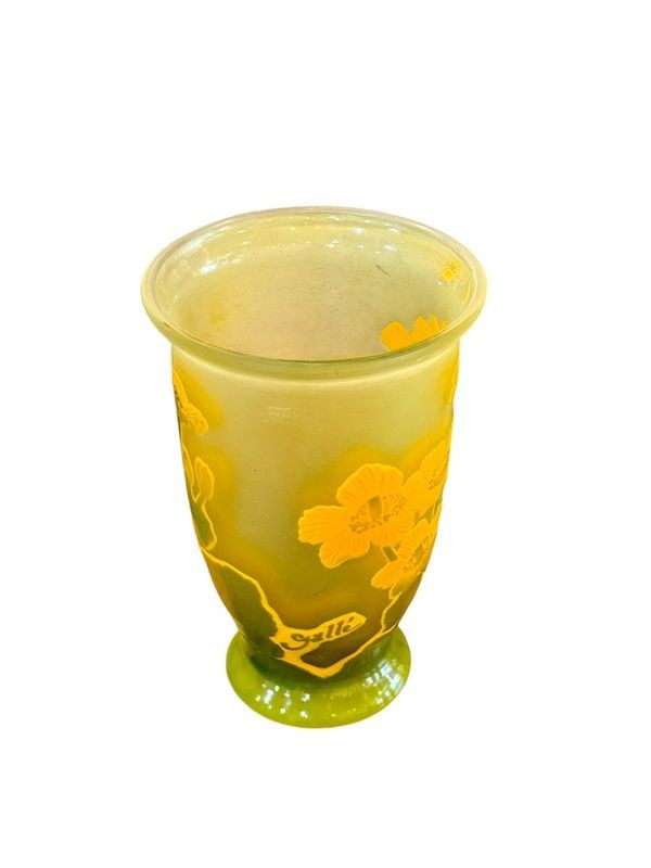 Emile Gallé Art Nouveau "Renoncules des Prés" vase