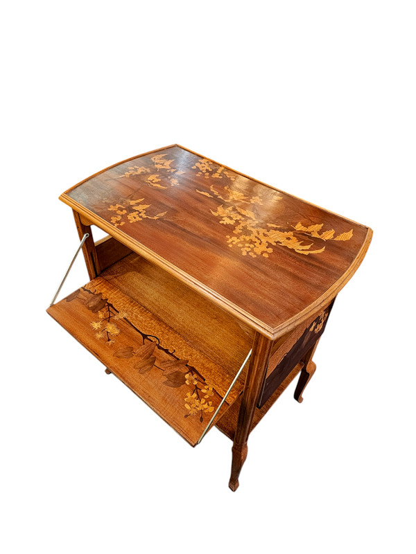 Louis Majorelle Table à Volets Art Nouveau "Sagittaires et Viornes"
