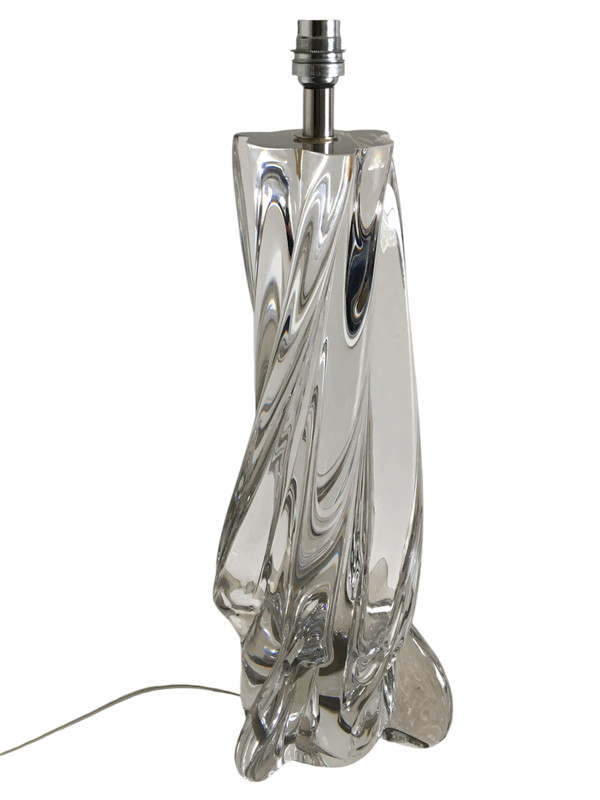 Modernist lamp in Sèvres crystal, Work from the 1960s