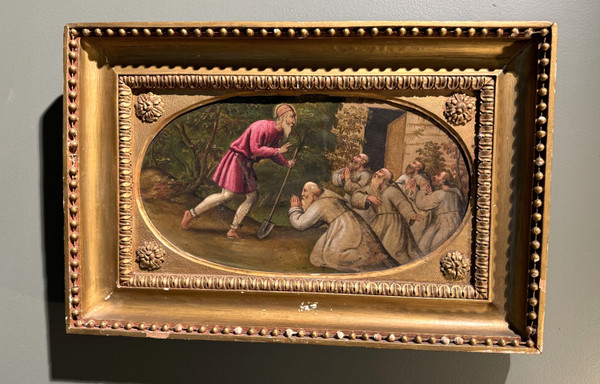 Saint Fiacre al lavoro - XVIII secolo