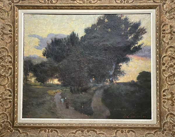 En Bretagne , coucher de soleil