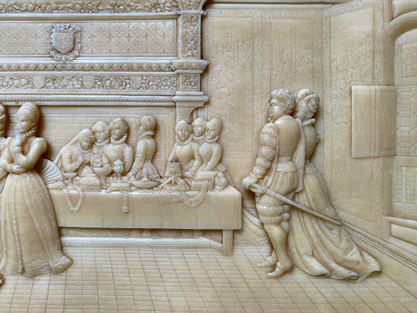 Bas Relief Historique Issue De La Fontaine Pétrifiante De Saint Nectaire