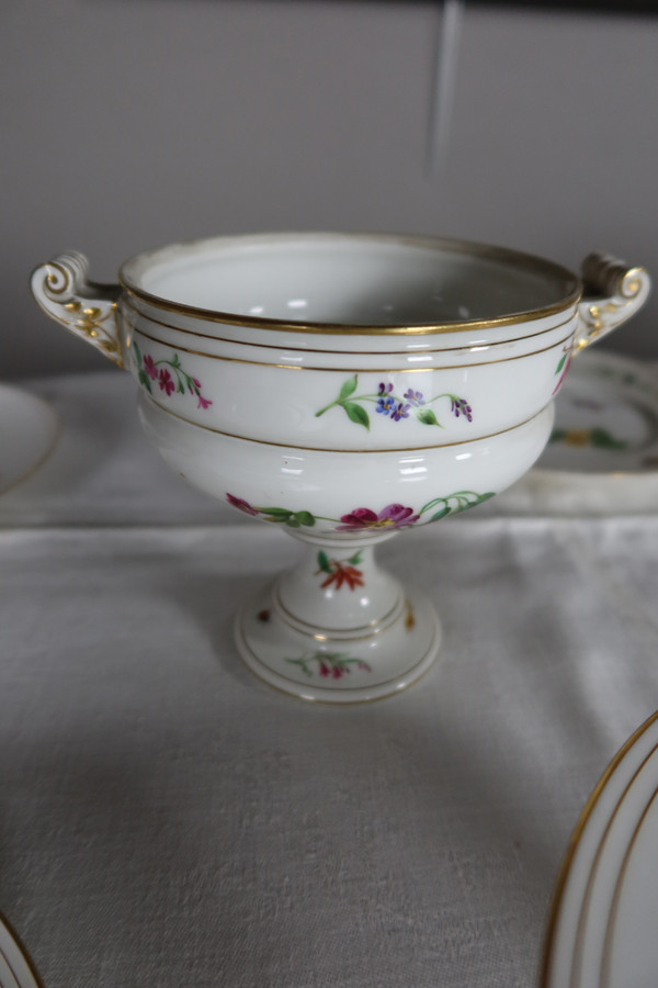 Service de table en porcelaine fin XIX