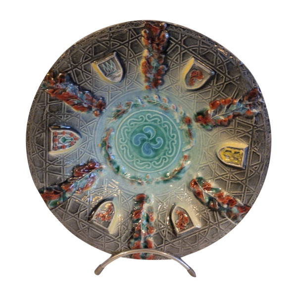 Dish - Basque Art - Kaioa - Bidart - V. 1950.