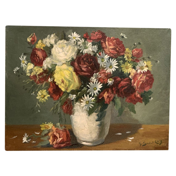Blumen, signiert: G. Saint LAY, um 1900, École Française