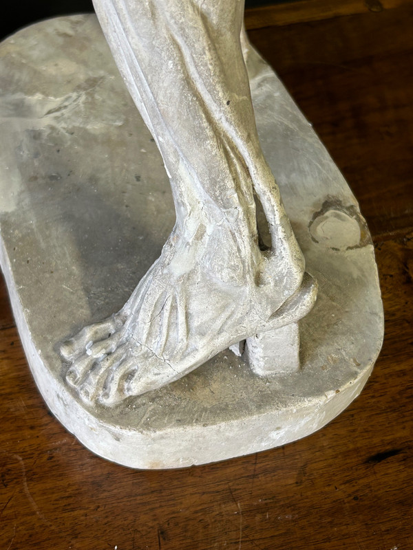 Jacques - Eugène Caudron ( 1818-1865) D'après - Sculpture écorché En Plâtre Cabinet Curiosité