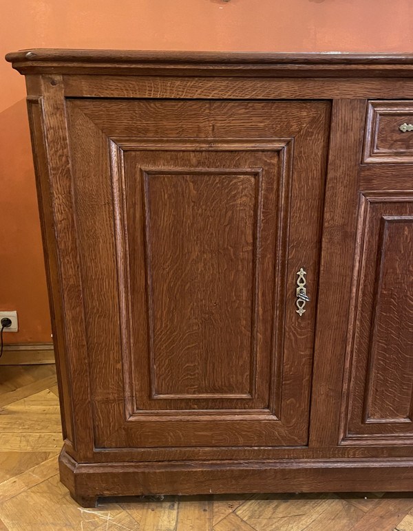 Grand Buffet En Chêne Deux Portes - 19° Siècle