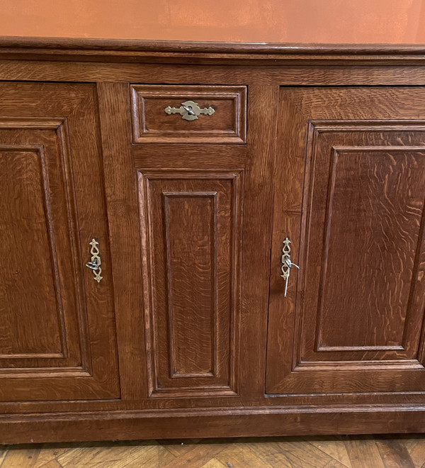 Grand Buffet En Chêne Deux Portes - 19° Siècle
