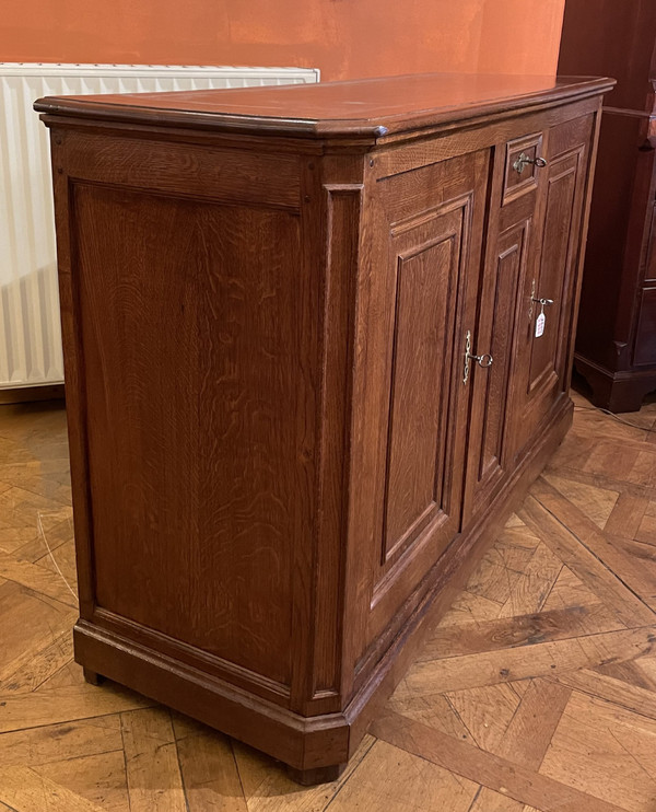 Grand Buffet En Chêne Deux Portes - 19° Siècle