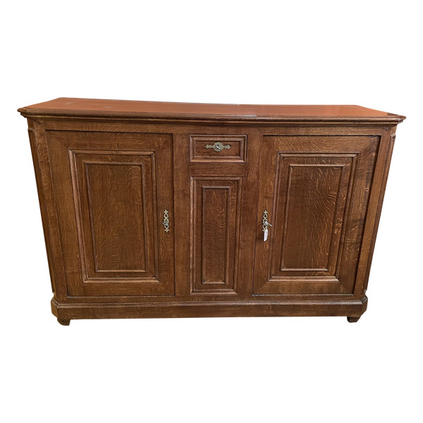 Grand Buffet En Chêne Deux Portes - 19° Siècle