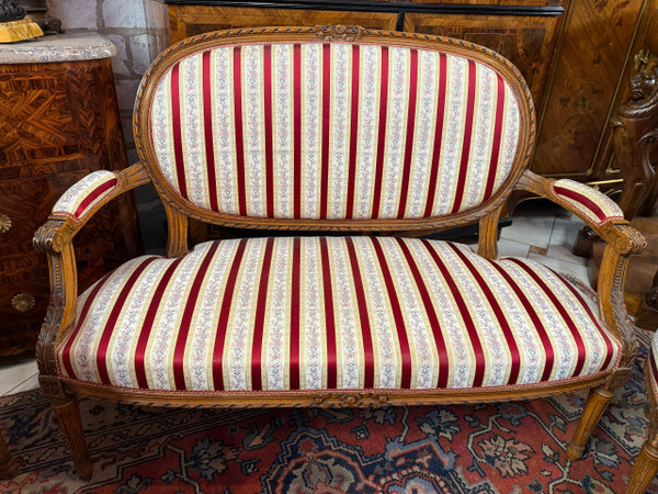 SALON CINQ PIECES DE STYLE LOUIS XVI