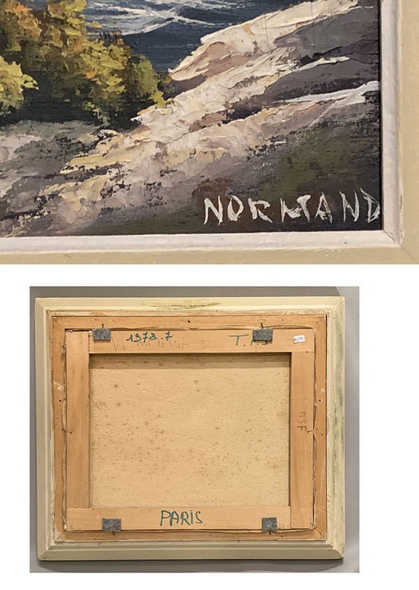 Marine, Raymond NORMAND 1919/2000, Paesaggio della Côte bleue, in Provenza
