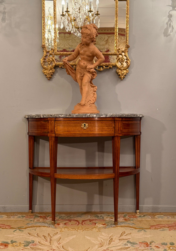 Console Demi-Lune d'Epoque Louis XVI Vers 1780