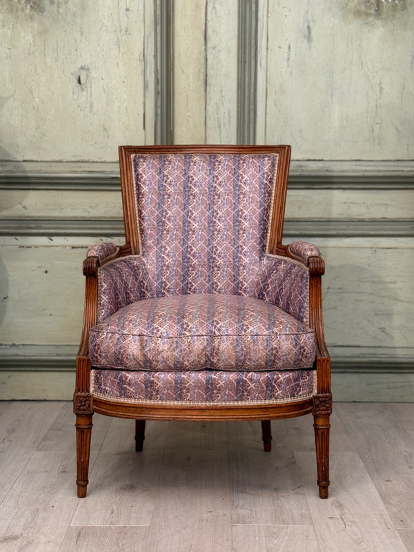 Vinatier Gilles-Hyacinthe, Bergère d'Epoque Louis XVI Estampillée, Vers 1780