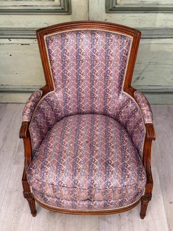 Vinatier Gilles-Hyacinthe, Bergère d'Epoque Louis XVI Estampillée, Vers 1780